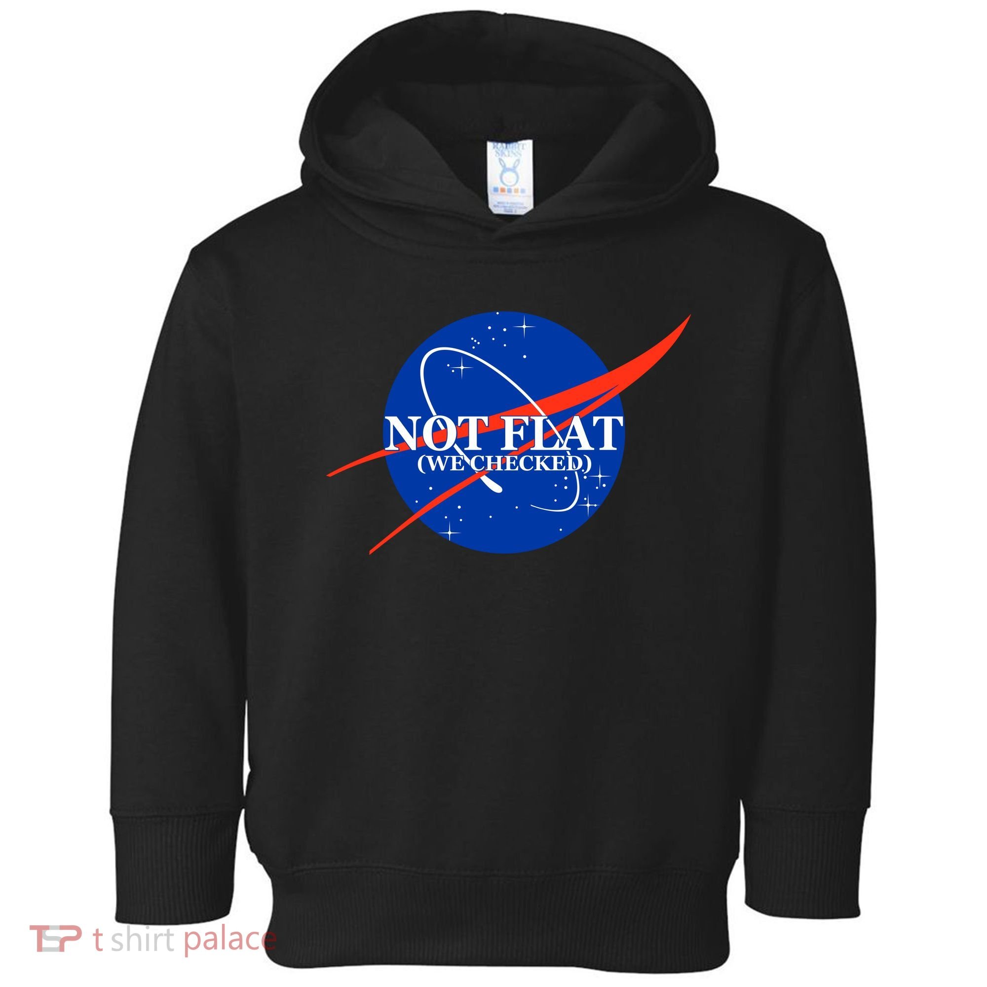 Not Flat We Checked Nasa Anti Flat Earth Toddler Hoodie