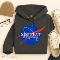 Not Flat We Checked Nasa Anti Flat Earth Hoodie thumb 4