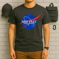 Not Flat We Checked Nasa Anti Flat Earth T-Shirt thumb 6