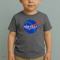Not Flat We Checked Nasa Anti Flat Earth Toddler T-Shirt thumb 2