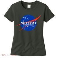 Not Flat We Checked Nasa Anti Flat Earth Women's T-Shirt thumb 0
