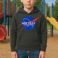 Not Flat We Checked Nasa Anti Flat Earth Kids Hoodie thumb 2