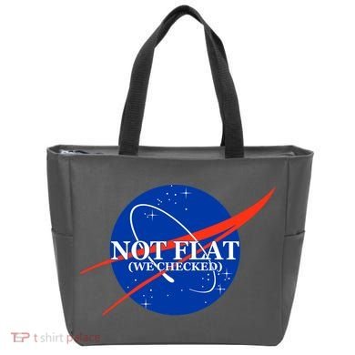 Not Flat We Checked Nasa Anti Flat Earth Tote Bag