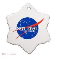 Not Flat We Checked Nasa Anti Flat Earth Ceramic Ornament thumb 0