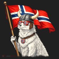 Norwegian Flag Waving Yeti Norway Norge Pride Women's Sweatshirt thumb 2