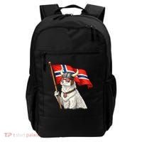 Norwegian Flag Waving Yeti Norway Norge Pride Backpack thumb 0