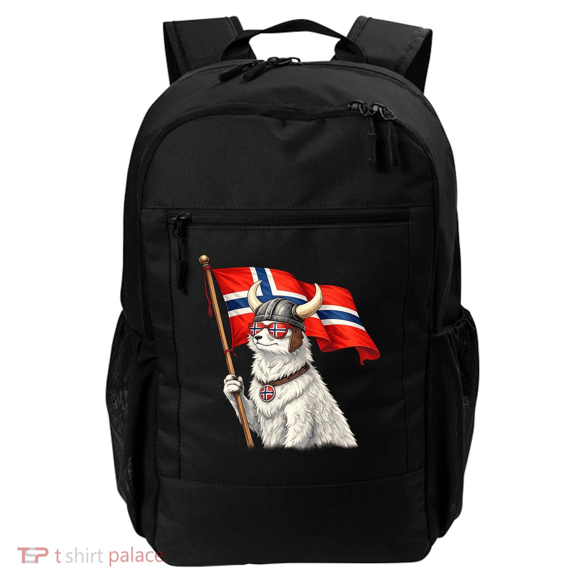 Norwegian Flag Waving Yeti Norway Norge Pride Backpack