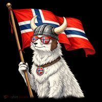 Norwegian Flag Waving Yeti Norway Norge Pride Coffee Mug thumb 5