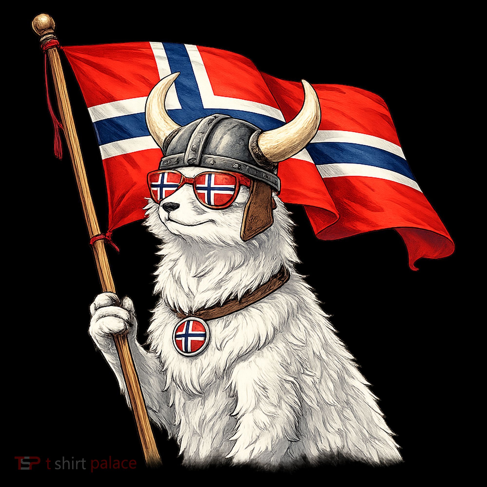 Norwegian Flag Waving Yeti Norway Norge Pride Coffee Mug