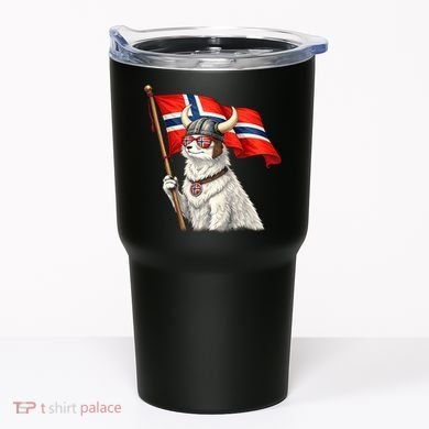 Norwegian Flag Waving Yeti Norway Norge Pride Tumbler