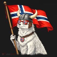 Norwegian Flag Waving Yeti Norway Norge Pride Baby Bodysuit thumb 2