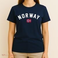 Norway Flag World Class Soccer T-Shirt thumb 4