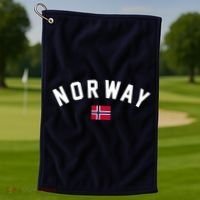 Norway Flag World Class Soccer Golf Towel thumb 1