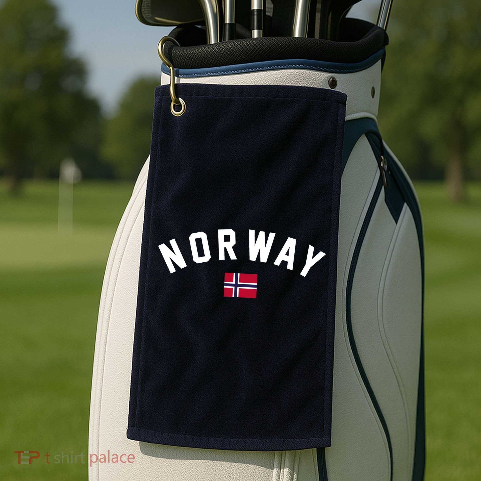 Norway Flag World Class Soccer Golf Towel