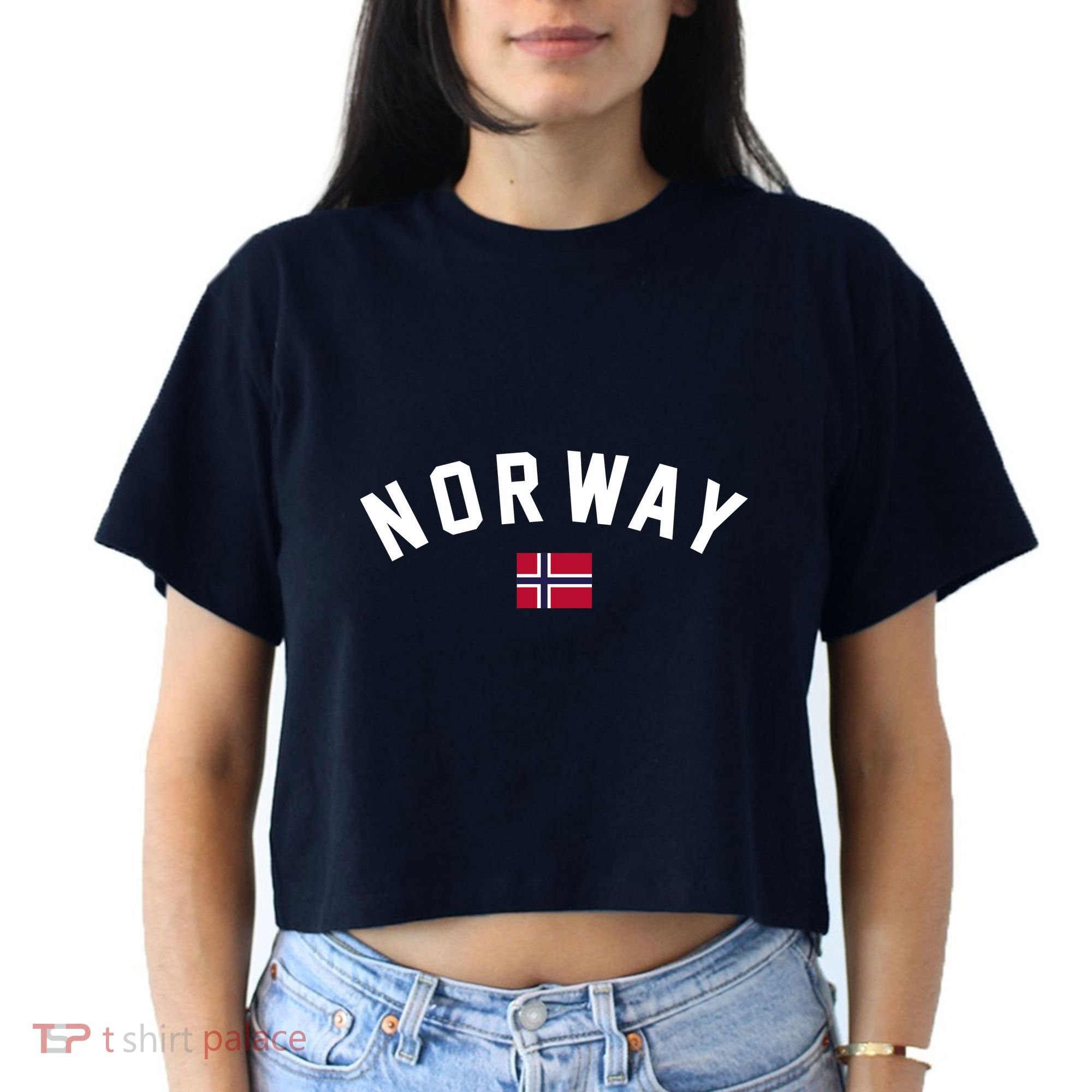 Norway Flag World Class Soccer Women's Crop Top Tee