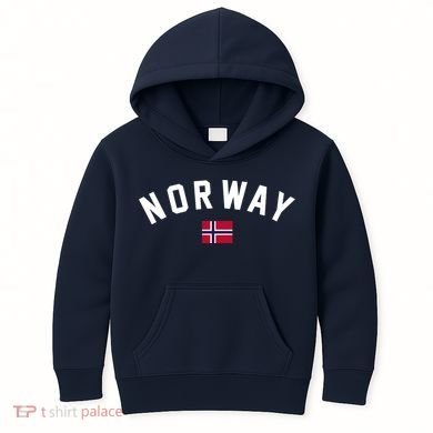 Norway Flag World Class Soccer Kids Hoodie
