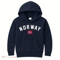 Norway Flag World Class Soccer Kids Hoodie thumb 0