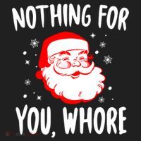 Nothing For You Whore Dirty Santa Offensive Christmas Gift Golf Towel thumb 3