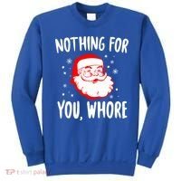 Nothing For You Whore Dirty Santa Offensive Christmas Gift Sweatshirt thumb 0