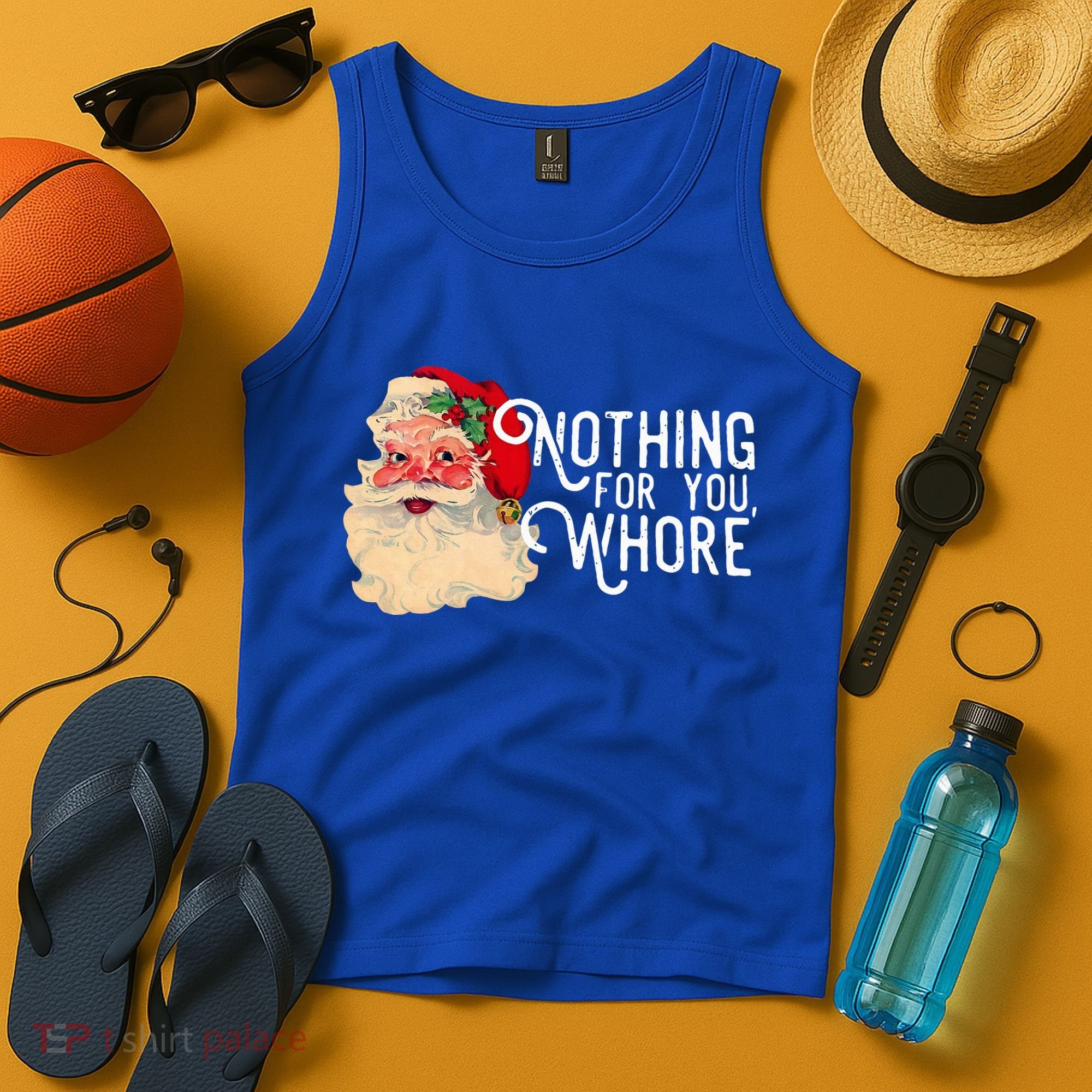 Nothing For You Whore Santa Claus Christmas Tank Top