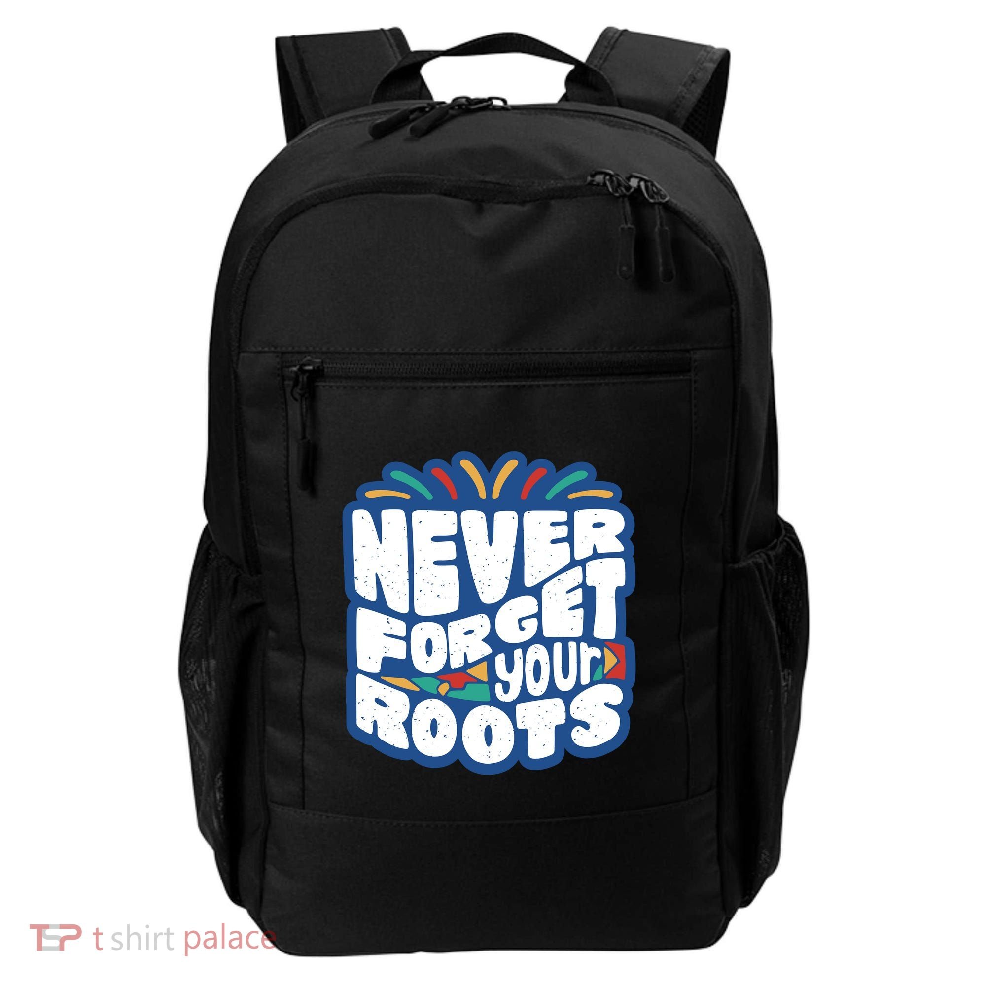 Never Forget Your Roots Black History Month Backpack