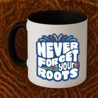 Never Forget Your Roots Black History Month Coffee Mug thumb 2