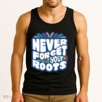 Never Forget Your Roots Black History Month Tank Top thumb 3
