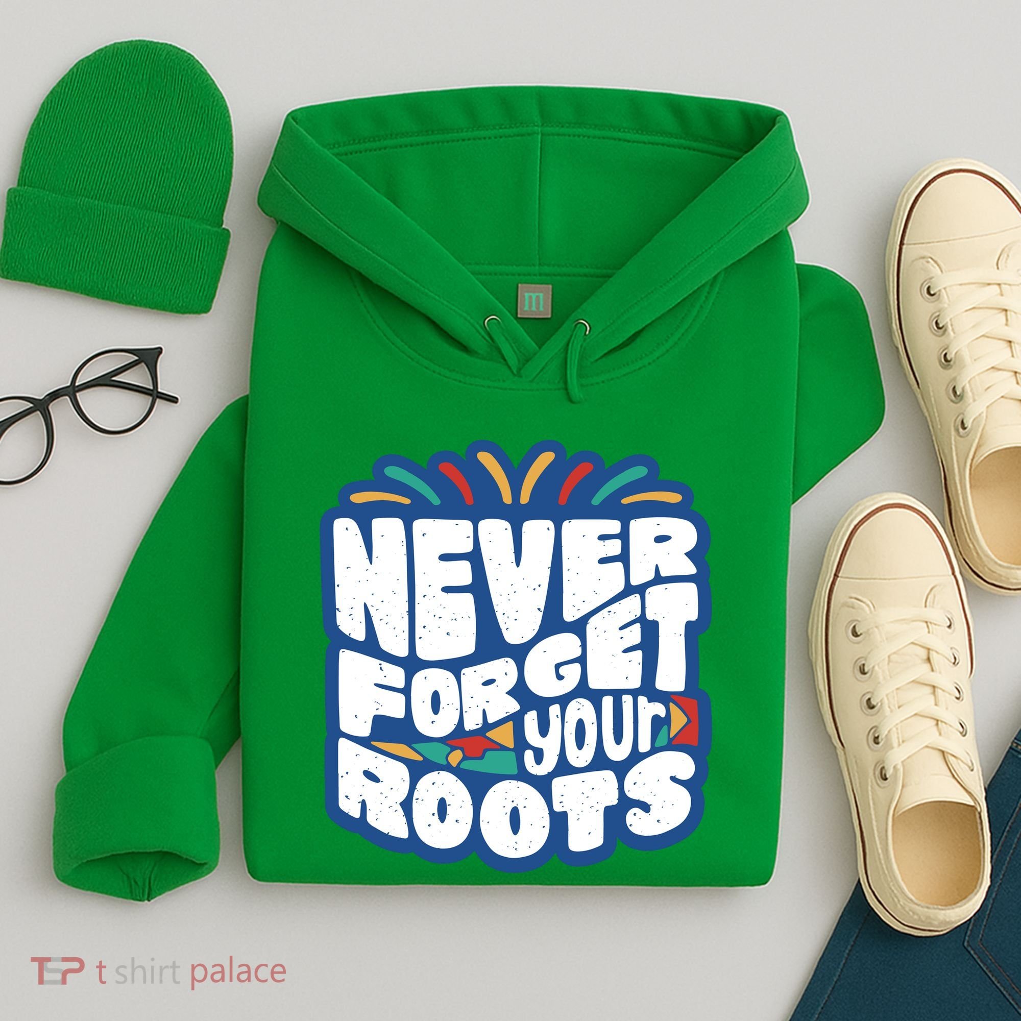 Never Forget Your Roots Black History Month Hoodie