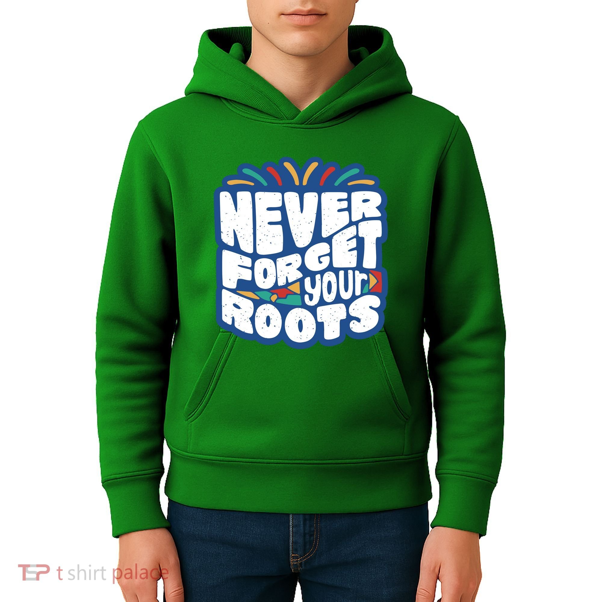 Never Forget Your Roots Black History Month Kids Hoodie