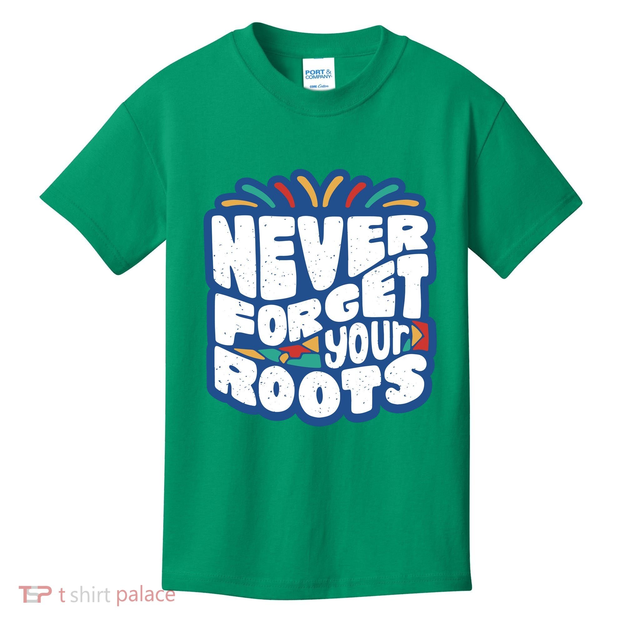 Never Forget Your Roots Black History Month Kids T-Shirt