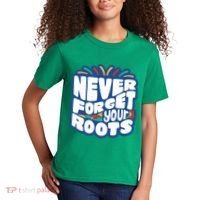 Never Forget Your Roots Black History Month Kids T-Shirt thumb 2
