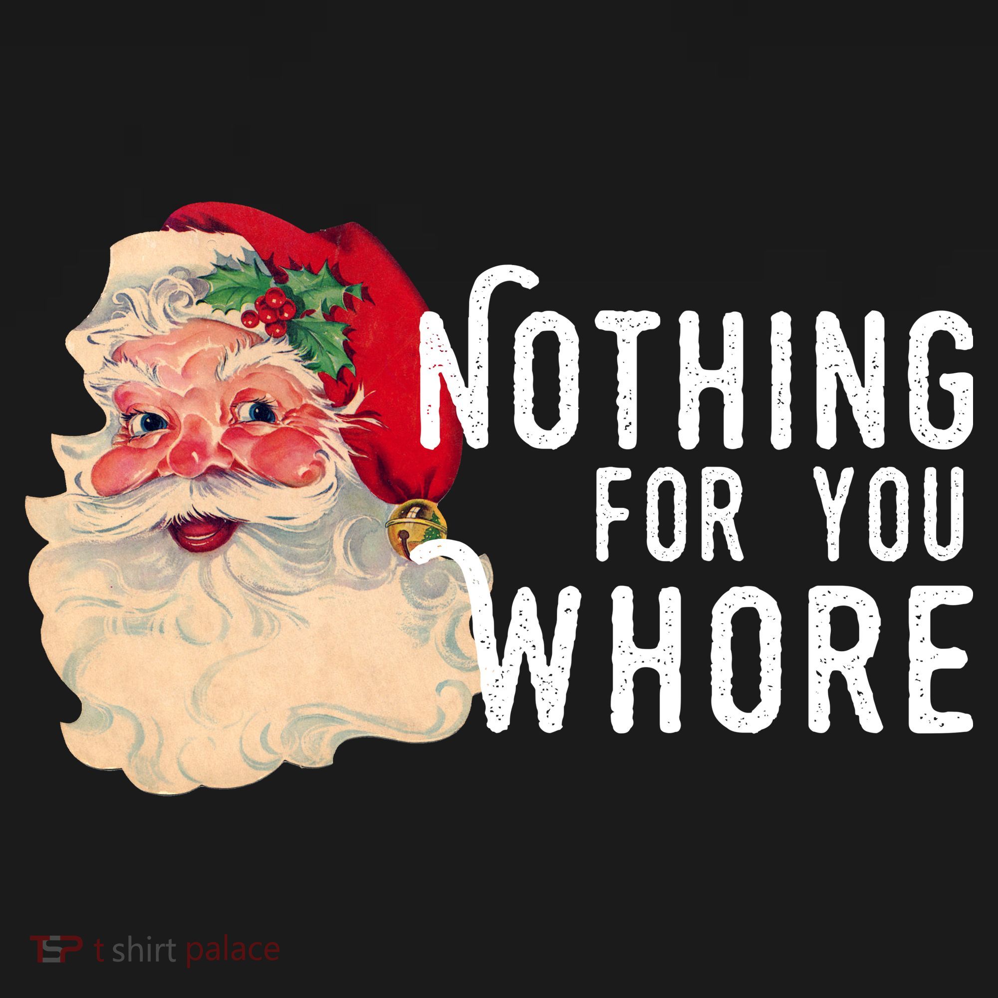 Nothing For You Whore Funny Santa Christmas Women's Long Sleeve Shirt