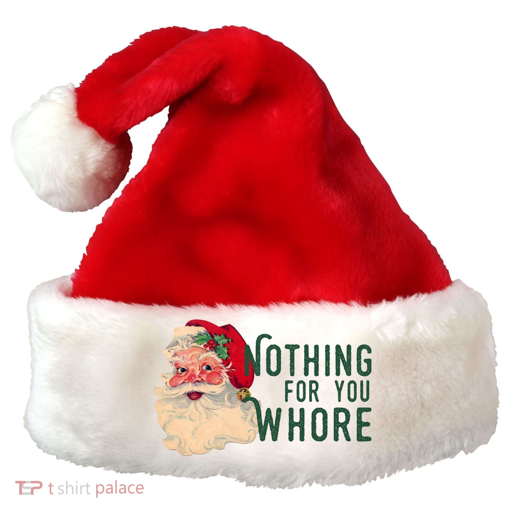 Nothing For You Whore Funny Santa Christmas Santa Hat