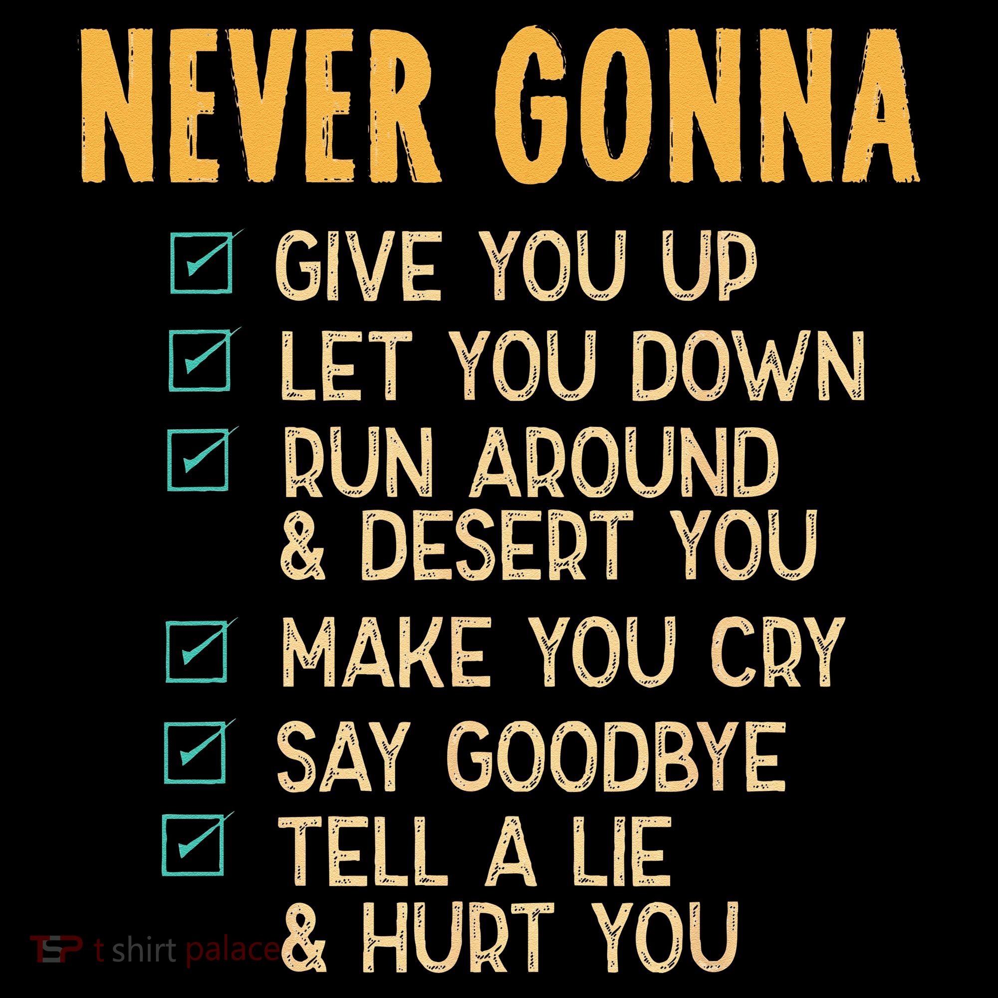 Never Gonna 80s Music Retro Lyrics Sweatshirt