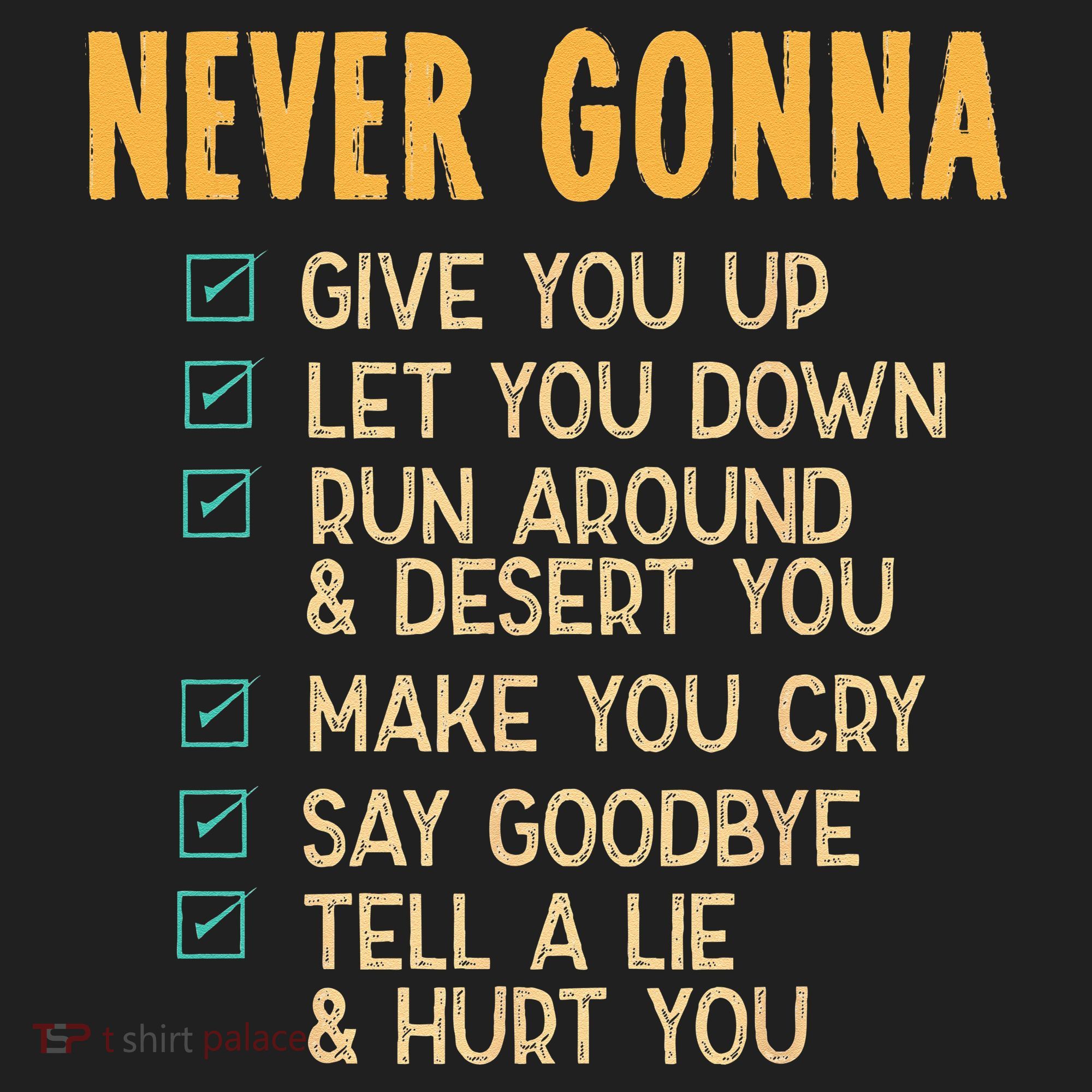 Never Gonna 80s Music Retro Lyrics Hat