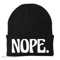 Nope Go Ask Your Mother Funny Dad Or Mom Funny Gift Beanie thumb 0