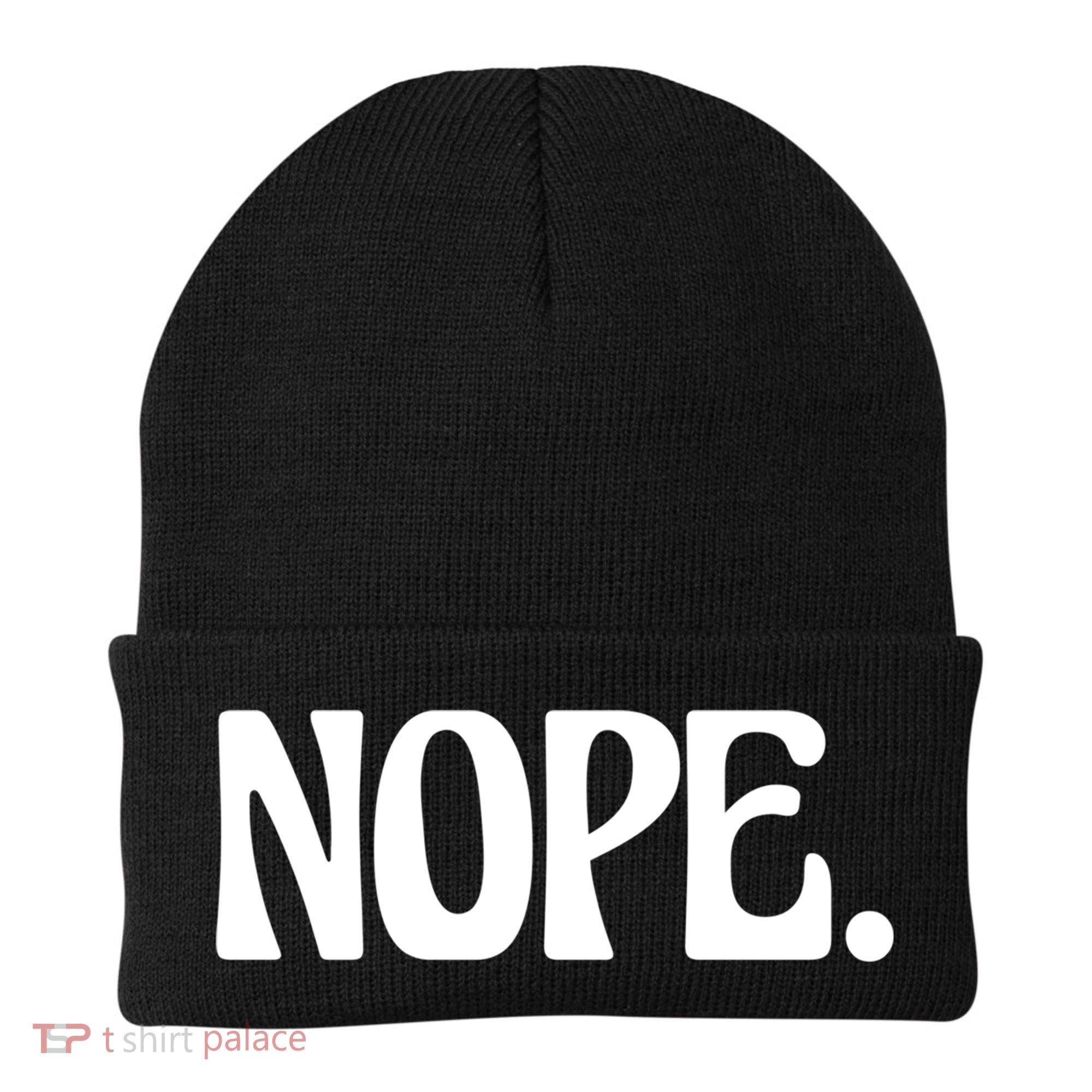 Nope Go Ask Your Mother Funny Dad Or Mom Funny Gift Beanie