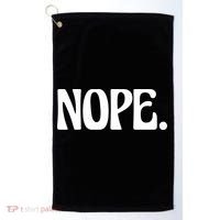 Nope Go Ask Your Mother Funny Dad Or Mom Funny Gift Golf Towel thumb 0