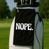 Nope Go Ask Your Mother Funny Dad Or Mom Funny Gift Golf Towel thumb 2