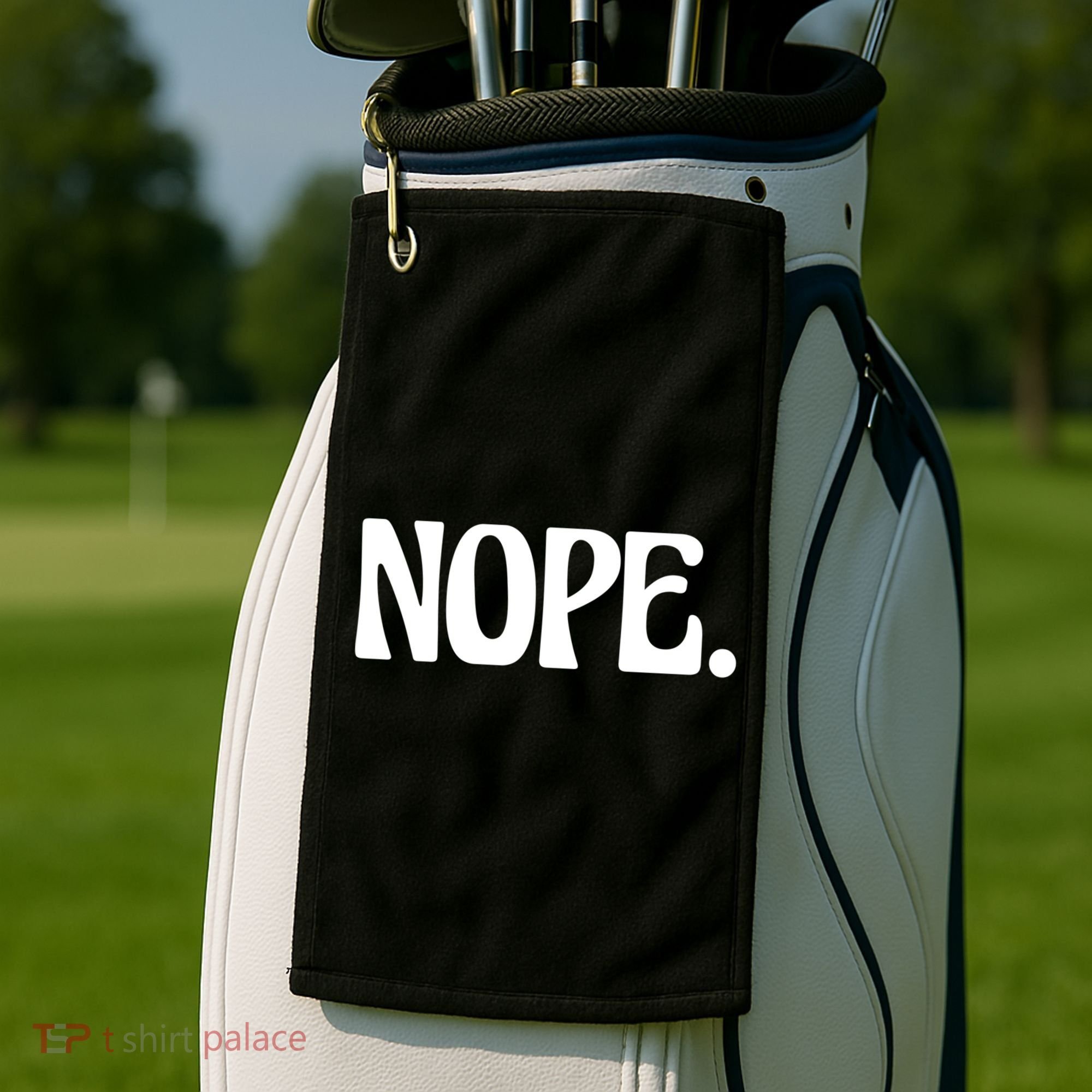 Nope Go Ask Your Mother Funny Dad Or Mom Funny Gift Golf Towel