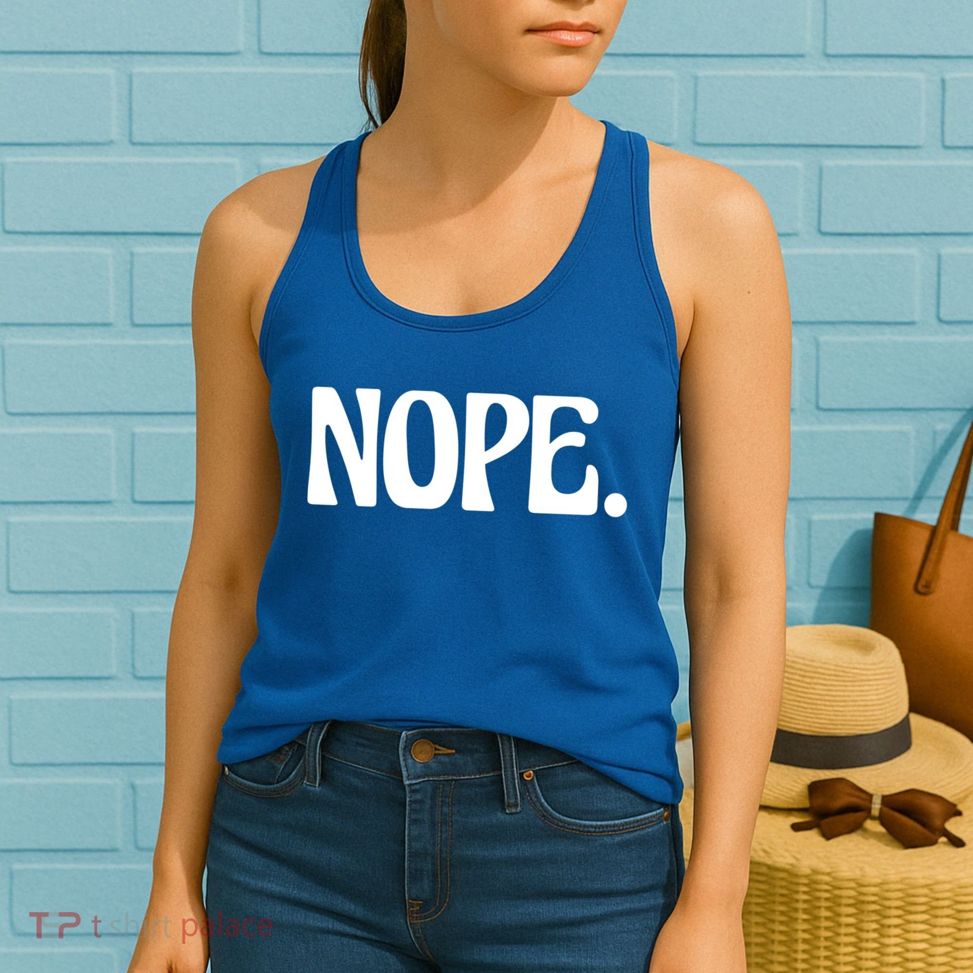 Nope Go Ask Your Mother Funny Dad Or Mom Funny Gift Women's Tank Top
