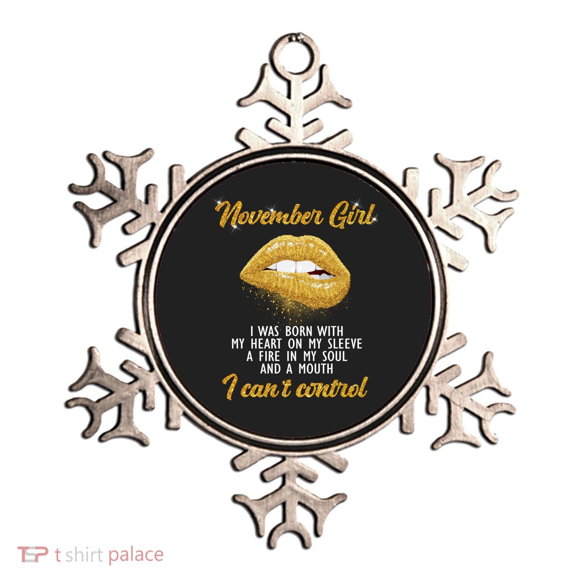 November Girl Birthday Gift Ornament