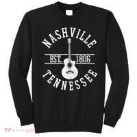 Nashville Gift Country Music City Guitar Gift Sweatshirt thumb 0