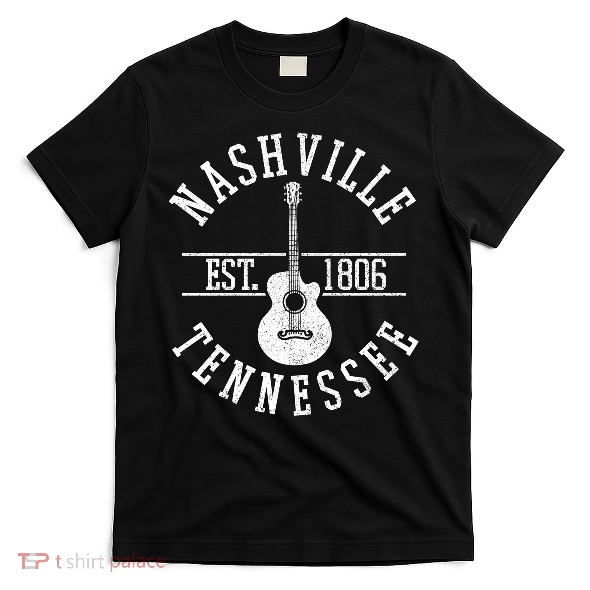 Nashville Gift Country Music City Guitar Gift T-Shirt