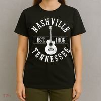 Nashville Gift Country Music City Guitar Gift T-Shirt thumb 4