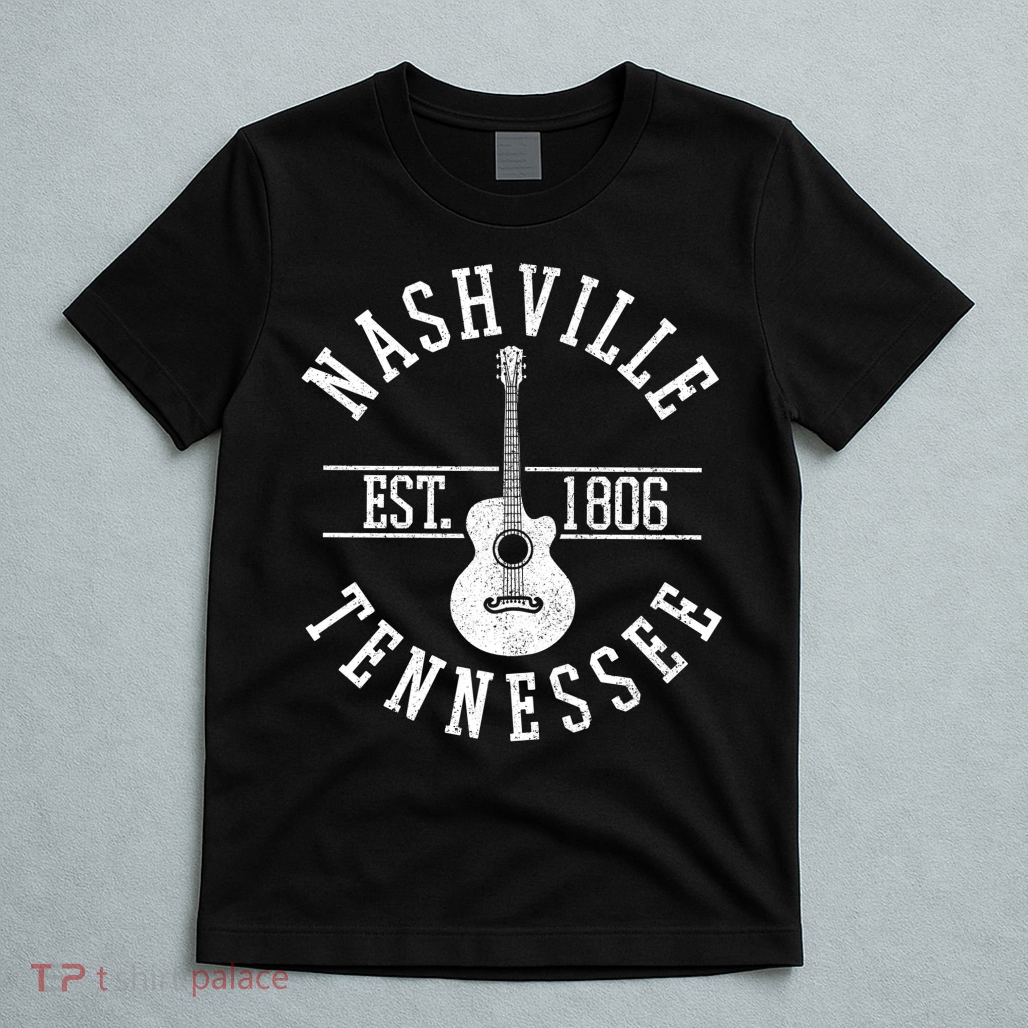 Nashville Gift Country Music City Guitar Gift T-Shirt