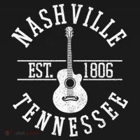 Nashville Gift Country Music City Guitar Gift T-Shirt thumb 7