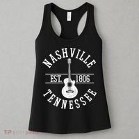Nashville Gift Country Music City Guitar Gift Women's Tank Top thumb 3