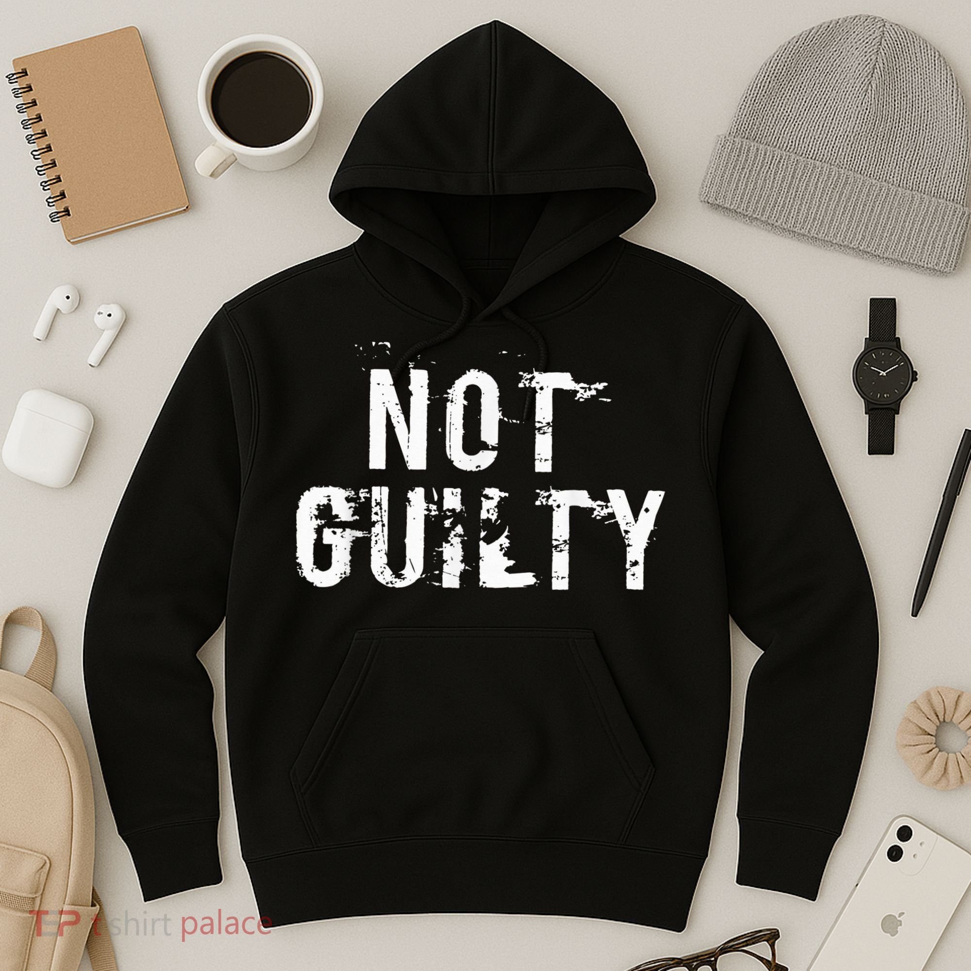 Not Guilty  Distressed Prisoner Jail Inmate Prison Tee Hoodie