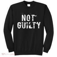 Not Guilty  Distressed Prisoner Jail Inmate Prison Tee Sweatshirt thumb 0